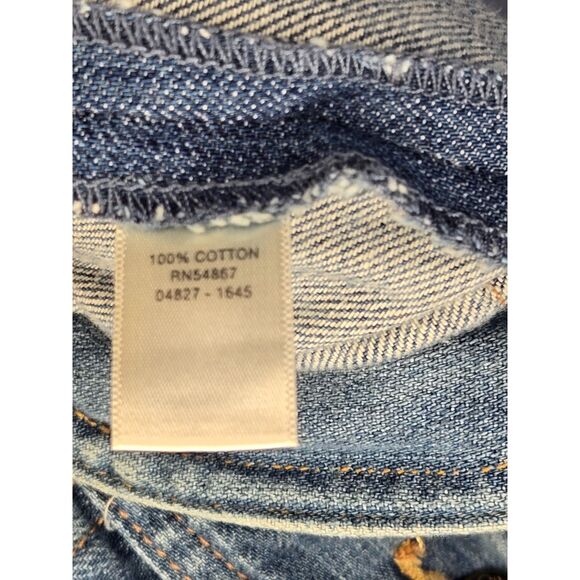 CJ Banks Jean Jacket Women 1X Blue Pockets 100% Cotton - Picture 6 of 7